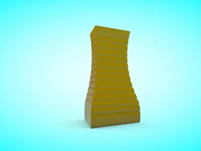 Vase 5 Low-poly 3D model