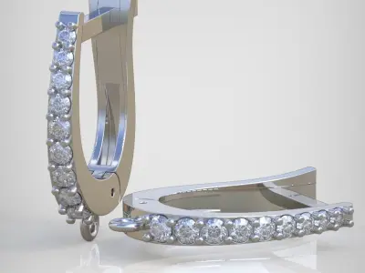Earring model 242 3D printable model 3D print model