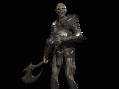 SkinnyOrc5 Low-poly 3D model