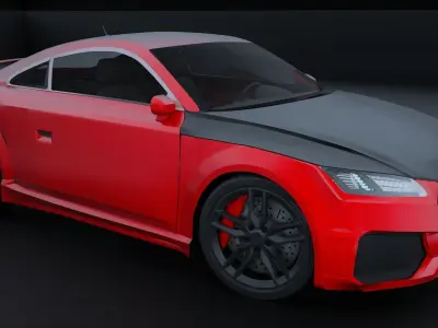 Audi TTrs Coupe 2014 3D model