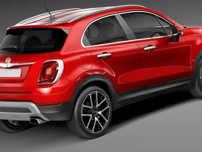 Fiat 500X Cross 2015 3D model