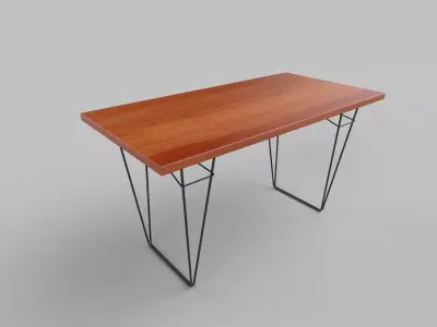 table eames console Low-poly 3D model