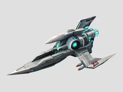 X battleship 01 3D model