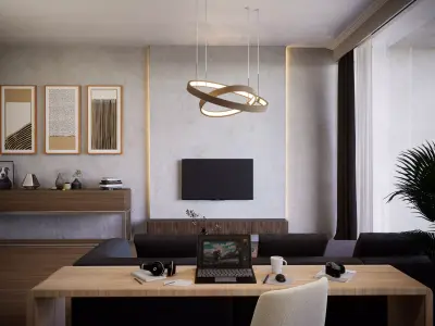 Modern Living room Set Type A 3D model