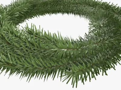 Christmas wreath 04 3D model