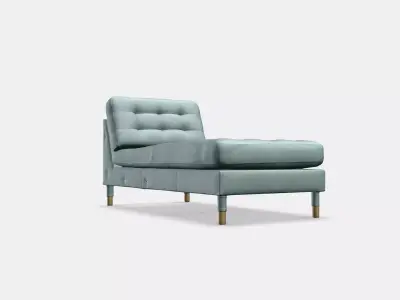 LANDSKRONA Chaise longue add-on unit Low-poly 3D model