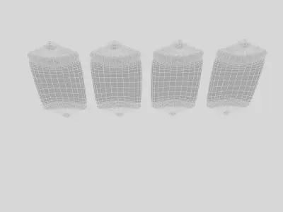 old stone cafe sign model Low-poly 3D model