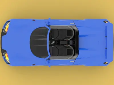 GENERIC ELECTRIC SPORT CAR INTERIOR SEDAN COUPE EV CONVERTIBLE  3D model