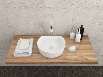 washbasin Ravak Moon 1C 3D model