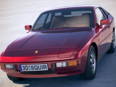Porsche 924 1976-1988 3D model