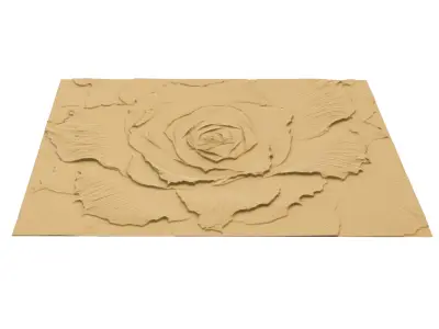modern panel wall decor set wall relief mural CNC 114 3D model