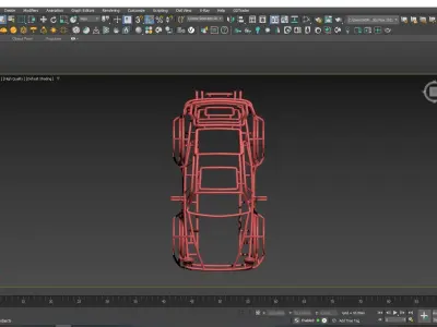 Porsche 911 Wireframe VER 1 - Porsche 911 Turbo 930 3D print model