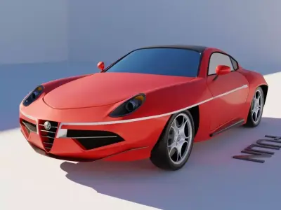 Alfa Romeo Disco Volante 3D model