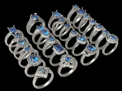 Ring pack 3D print models 3D print model