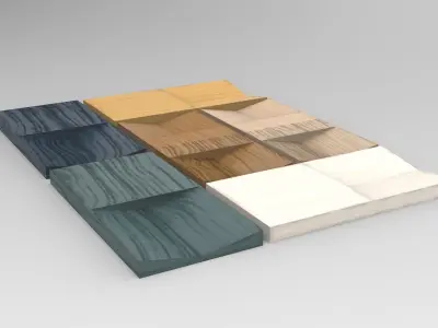 Mintu Desk Organiser Low-poly 3D model