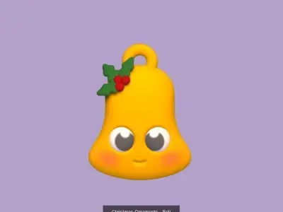 Christmas Tree Ornaments 2 3D Model Collection