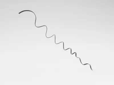 Ribbon v1 011 Low-poly 3D model