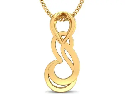 Solitaire Women Pendant 3dm STL OBJ FBX Renders Details 3D print model 56