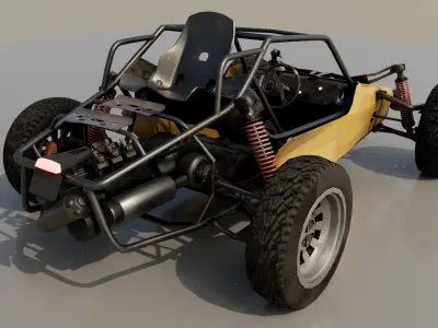 PUBG buggy with texture  3D model