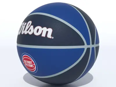 Wilson Detroit Pistons Basketball 3D model