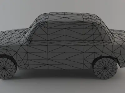 Vaz 2106 lowpoly 3D model