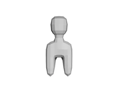 low poly animal Low-poly 3D model