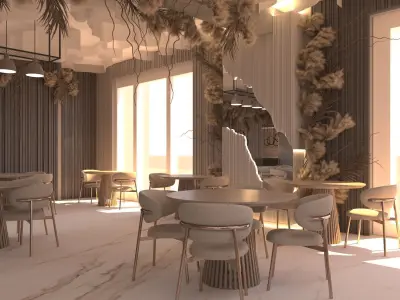 Restaurant - 500 m2 3D model