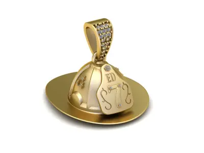 ED7 HAT STYLE PENDANT 3D PRINTABLE MODEL  3D print model