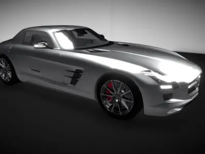 mercedes sls amg 3d moadel 3D model