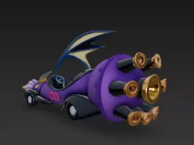 Wacky Races - Perrari 3D print model