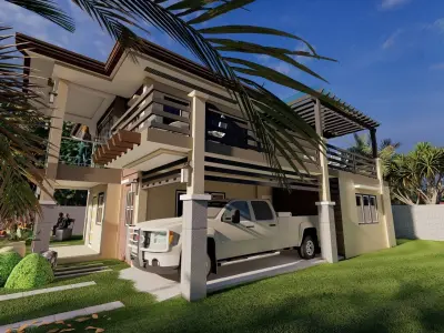 HIP-HOP STYLE HOUSE  Low-poly 3D model