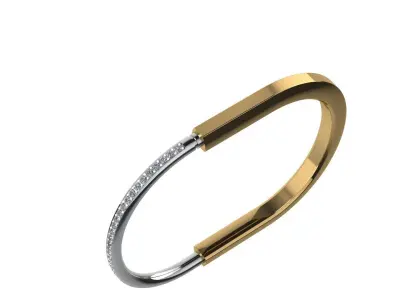 Lock Bracelet 177mm wirst measurment 3D print model