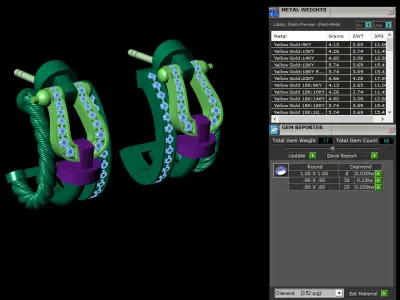 Force Rise Earrings 3D print model