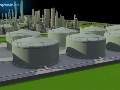 Industrial Area 3D model