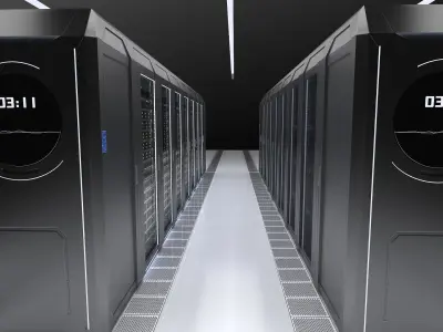data center server 3D model