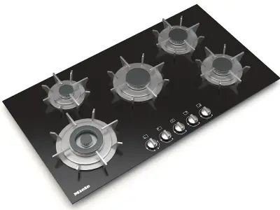 Miele collection stainless steel oven 3D model