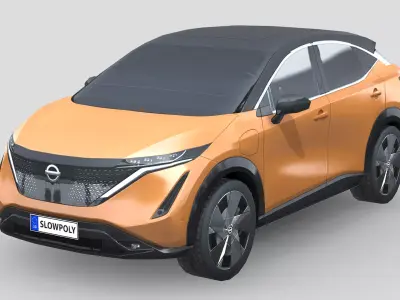 Nissan Ariya 2020 Low-poly 3D model