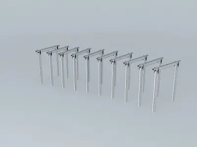 way 2 set of poles Free 3D model