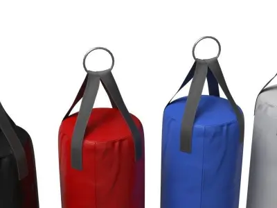 Punching Bags Set 3D model