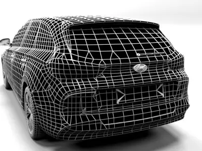 HYUNDAI I30 2018 ESTATE LOWPOLY Low-poly 3D model