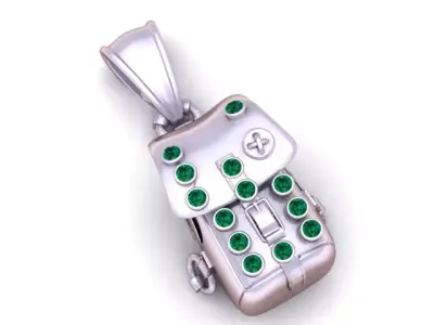 Backpack Pendant  3D Printable Model 3D print model