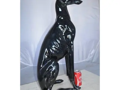 Bull Greyhound Dog Sculpture 3D model