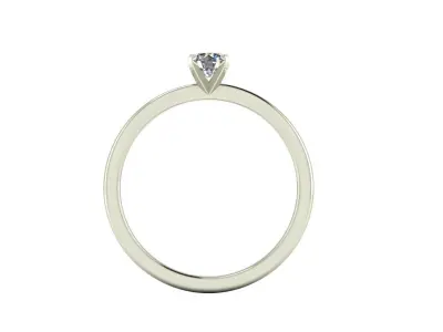 Solitaire Women Diamond Fashion Ring R9 3D print model