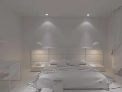 BED ROOM Free low-poly 3D model