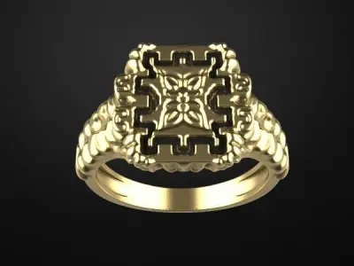 Man ring model special style 3D print model