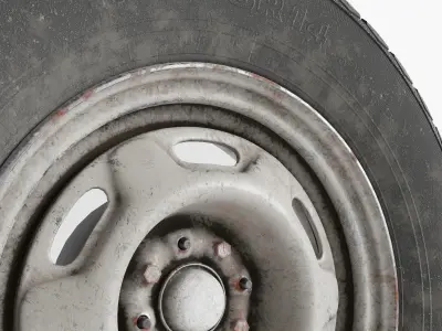 Car Wheel VAZ 2108 3D model