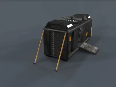 Sci Fi Objects Series - 002  Free low-poly 3D model