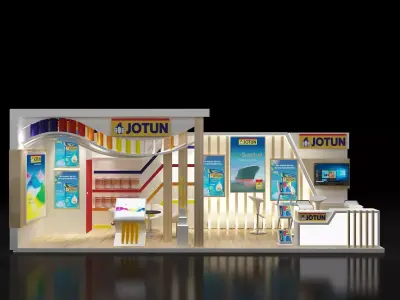 Booth Exhibition Stand a252 3D model