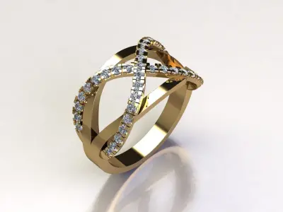 Gold ring 4 Free 3D print model purchase