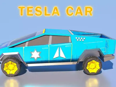 Tesla - Cybertruck Low-poly 3D model